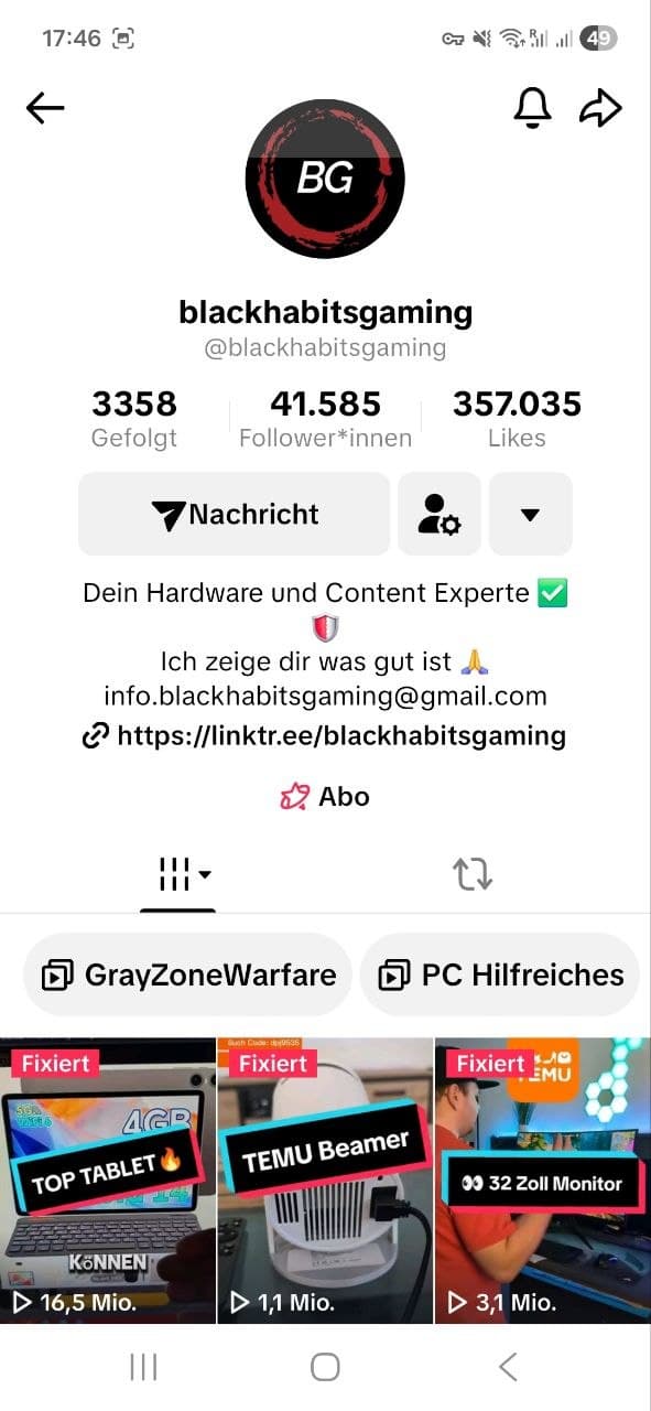 @blackhabitsgaming – Hardware & Content